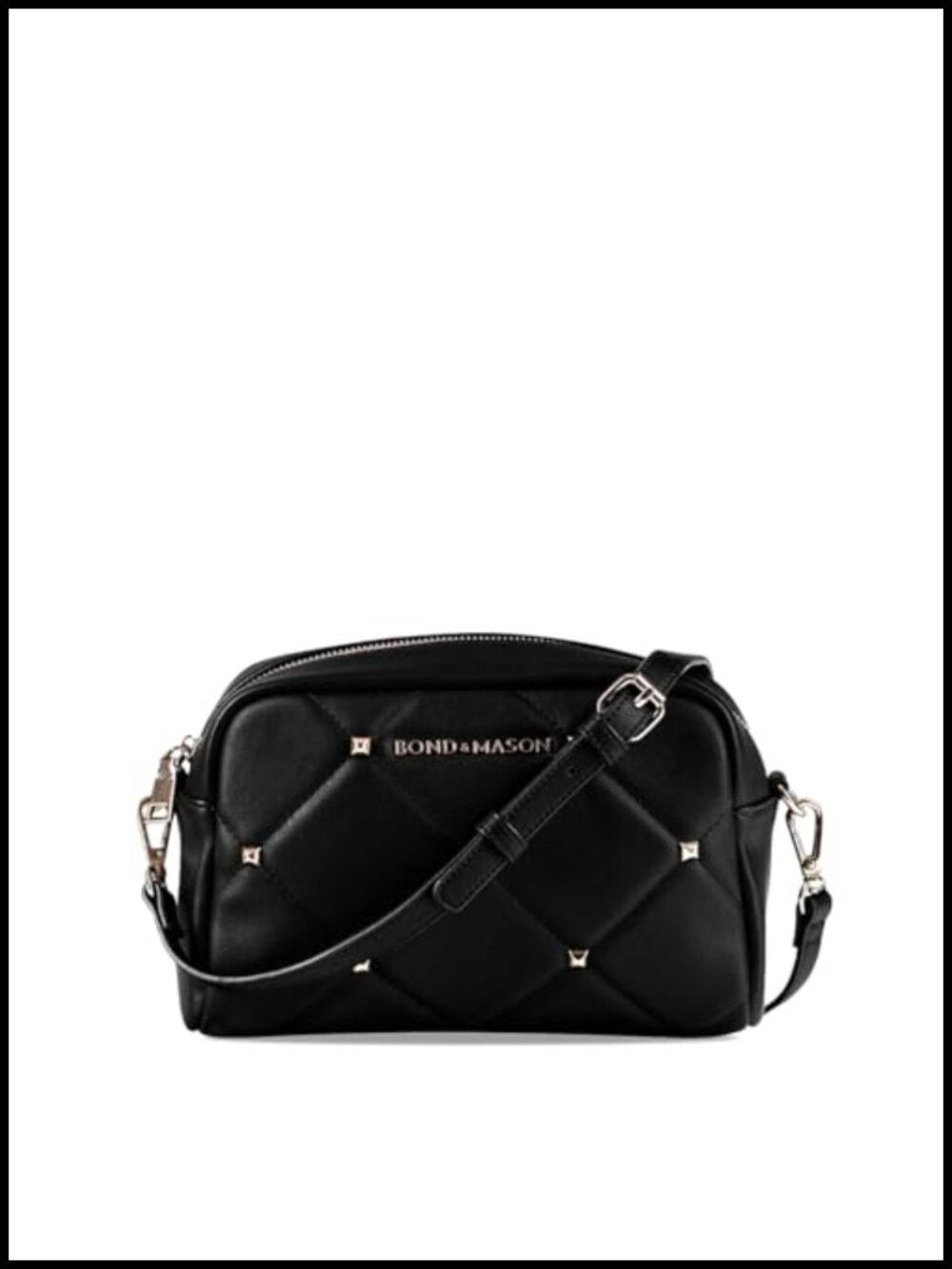Vegan Leather Crossbody Bag Soft Fabric Gold Hardware Women's Purse